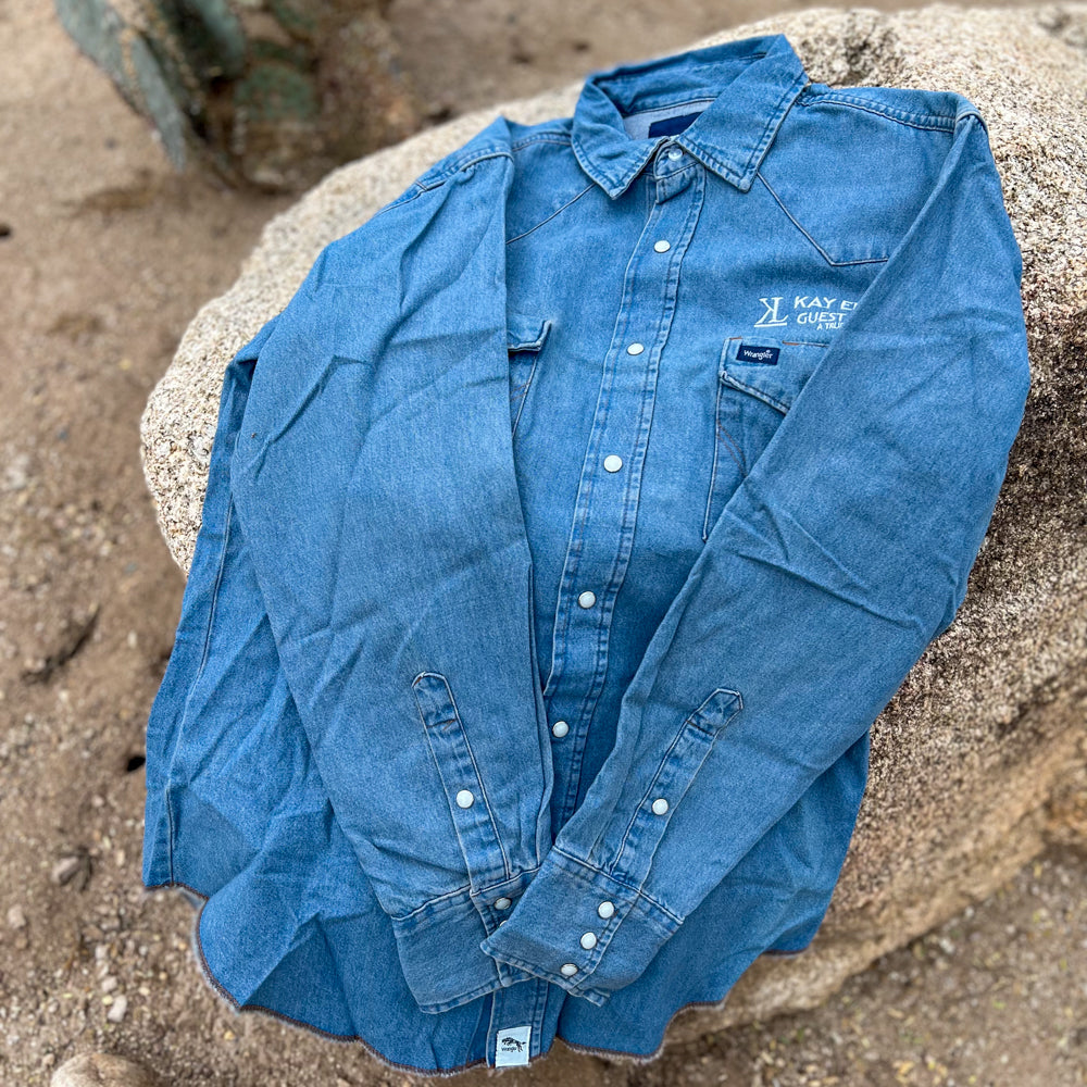 Kay El Bar Mens Denim Wrangler Shirt