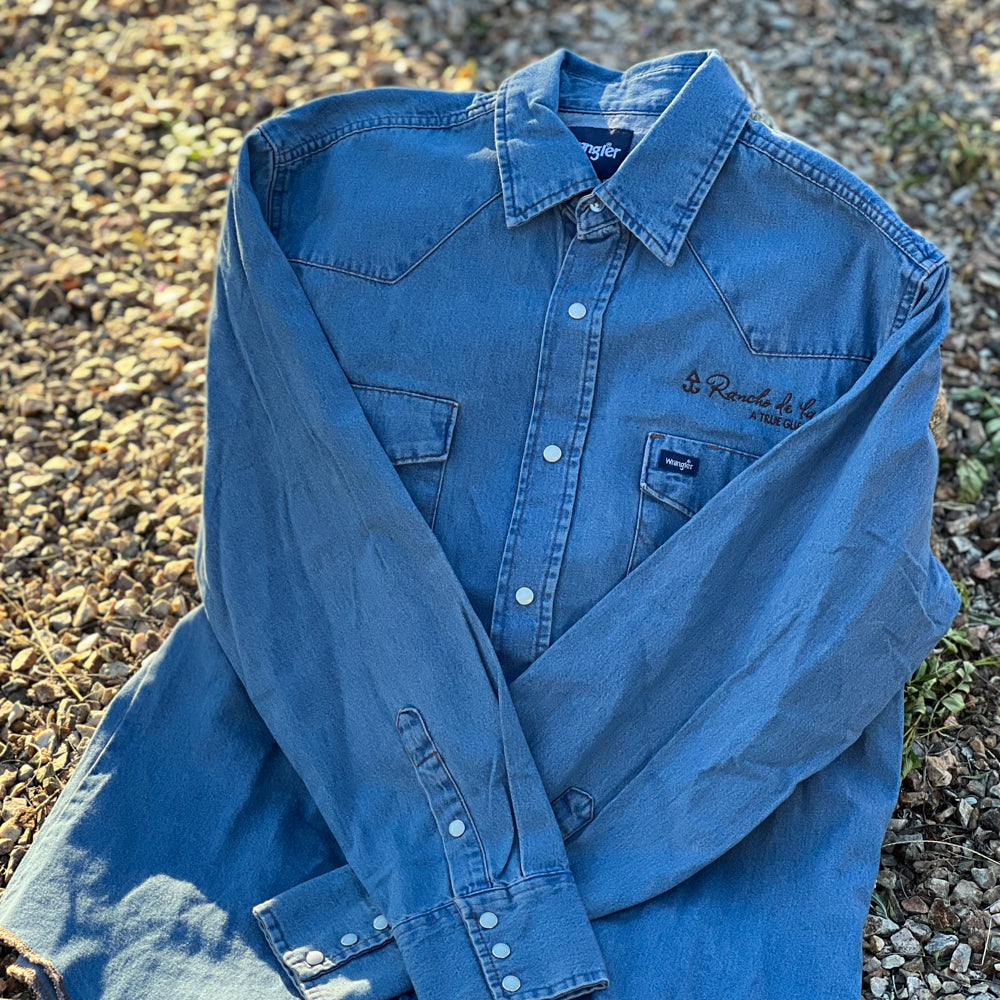 Rancho de la Osa Mens Denim Wrangler Shirt