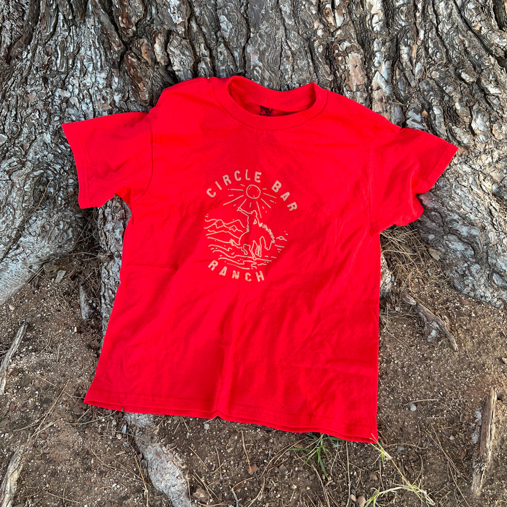 Circle Bar Ranch Red Kids T-Shirt