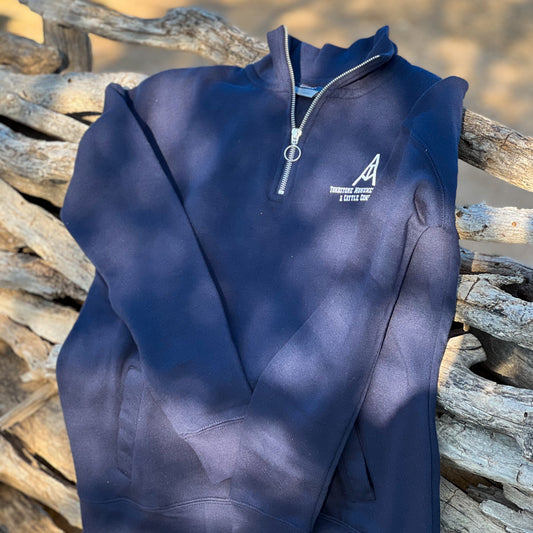Tombstone Monument Ranch Ladies Quarter Zip Sweatshirt