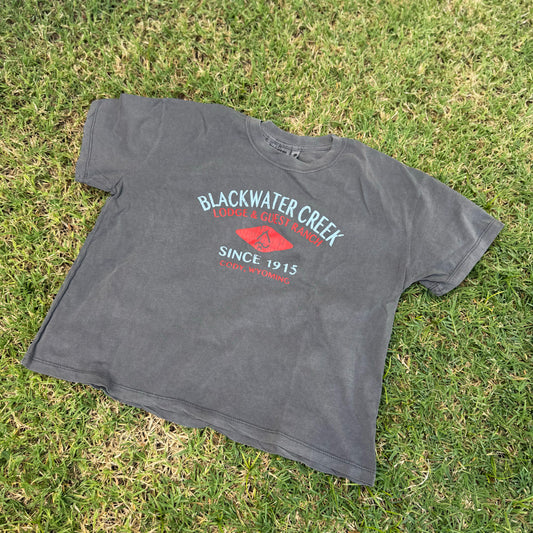 Blackwater Creek Ranch Ladies Cropped T-Shirt