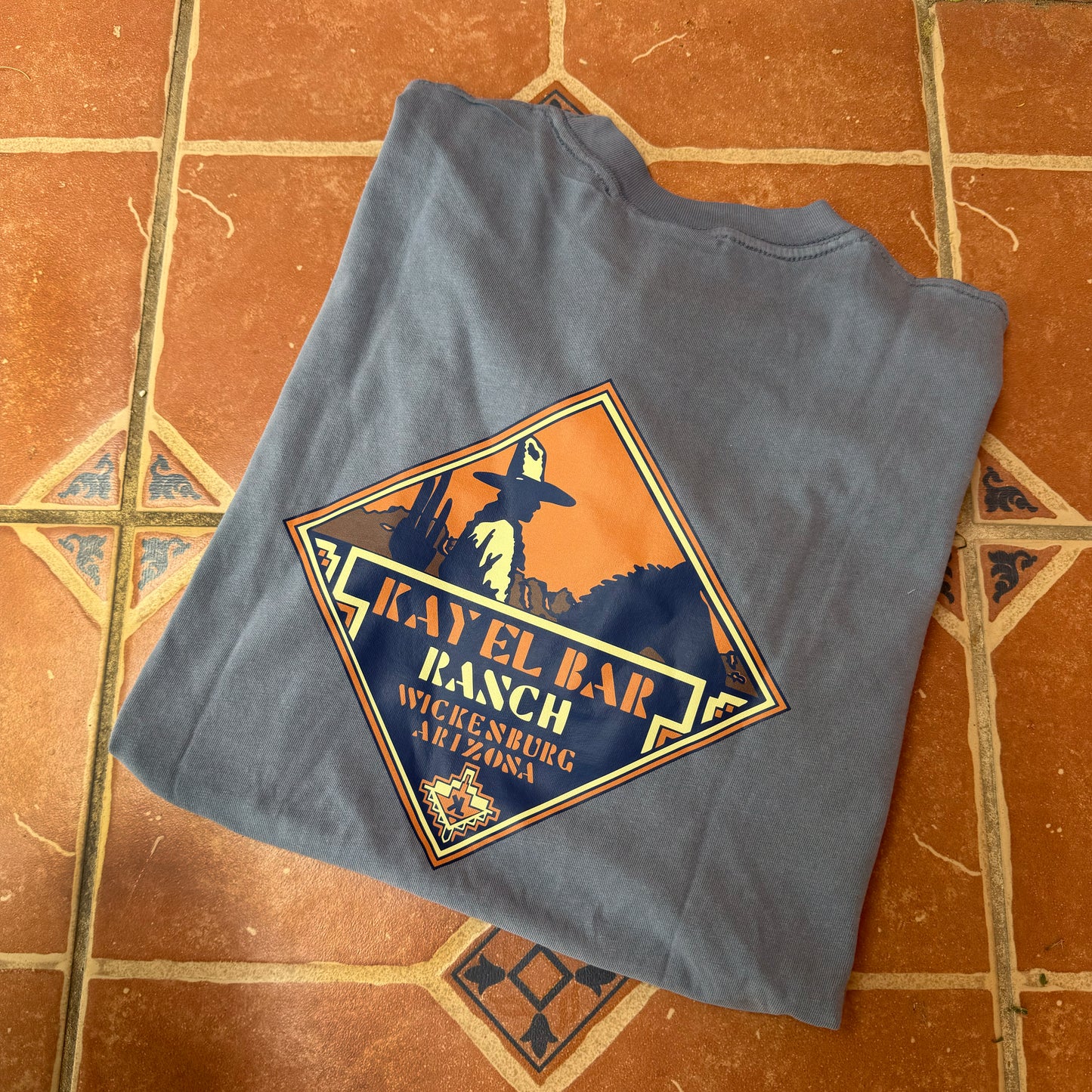 Kay El Bar Blue Cowboy Tee