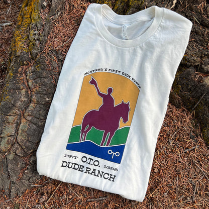 O.T.O. Dude Ranch Cream Multicolor Print T-Shirt