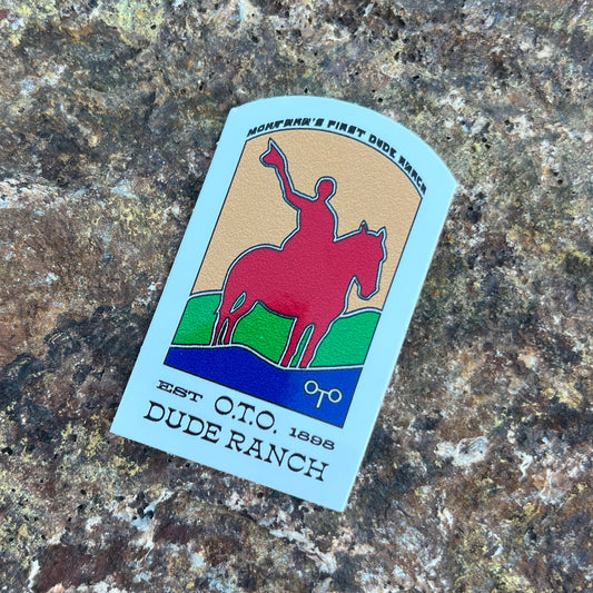 O.T.O. Dude Ranch Dick Randall Multicolor Sticker