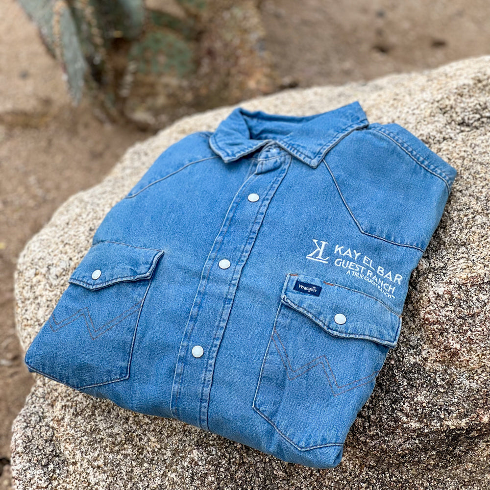Kay El Bar Mens Denim Wrangler Shirt