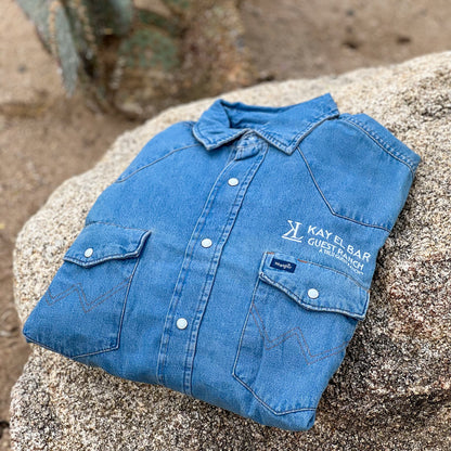 Kay El Bar Mens Denim Wrangler Shirt