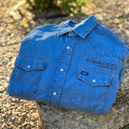 Rancho de la Osa Mens Denim Wrangler Shirt