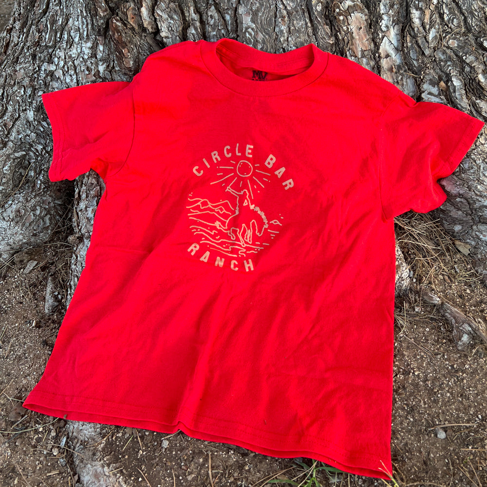 Circle Bar Ranch Red Kids T-Shirt