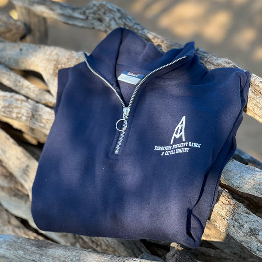 Tombstone Monument Ranch Ladies Quarter Zip Sweatshirt